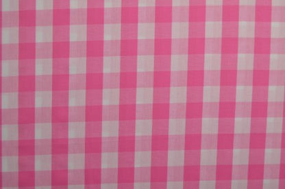 Popeline, rosa kariert (21-mm-Karo)