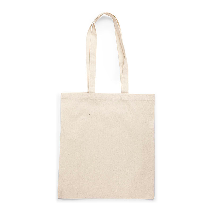 Sac en tissu en coton naturel avec longues anses 38 x 42 cm 180 g/m² – disponible chez Šarlotes audumi