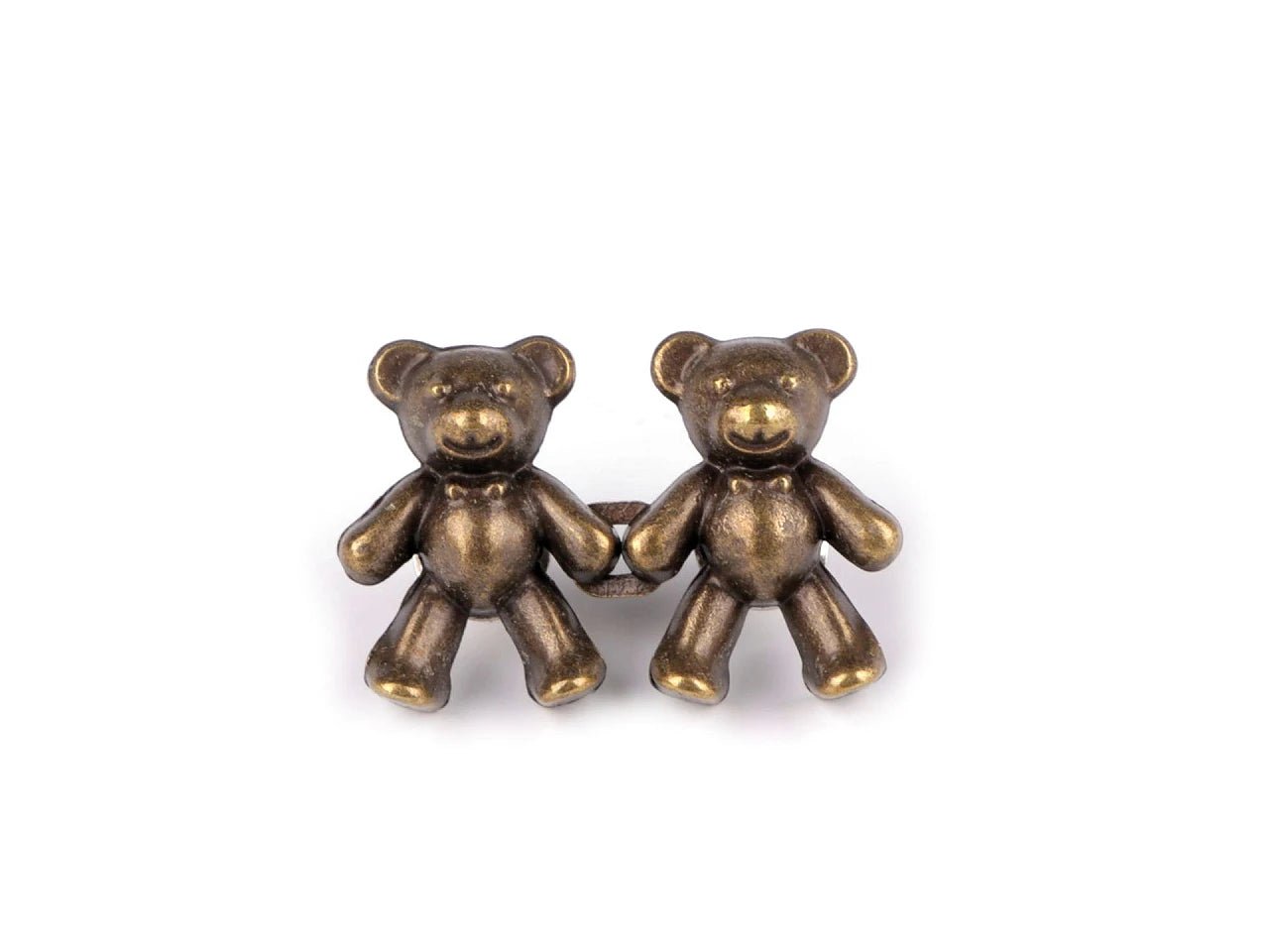 Attēls ar Dekoratīva sprādze– lāča dizains 20×40 mm – pieejams Šarlotes audumi