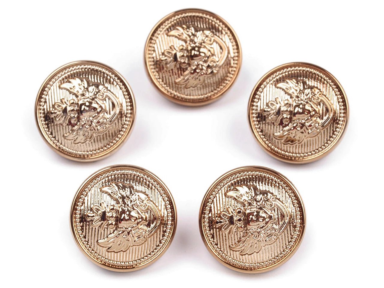 Attēls ar Dekoratīvas pogas ar kājiņu, 21 mm – pieejams Šarlotes audumi