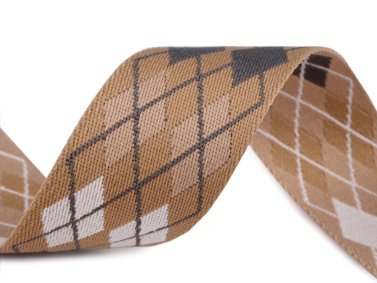 Attēls ar Divpusēja siksniņlente ar rakstu – 50 mm – pieejams Šarlotes audumi