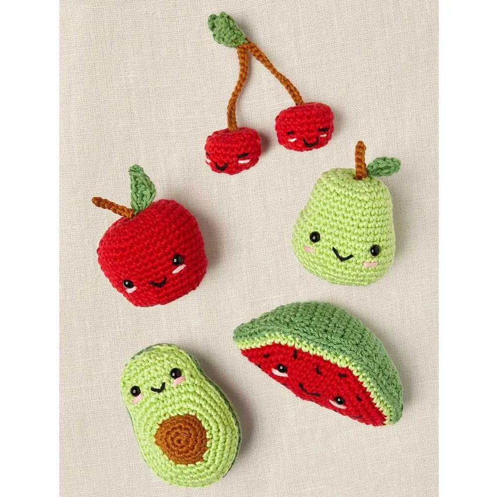 Image of DMC Amigurumi "Fruit" set – fruit collection – available at Šarlotes audumi