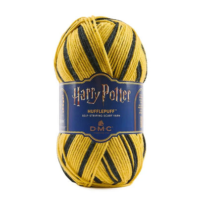 Abbildung des DMC Harry Potter Magic Garns, 300 g / 410 m – selbststreifendes Garn in den Farben der Hogwarts-Häuser – online bei Šarlotes audumi erhältlich