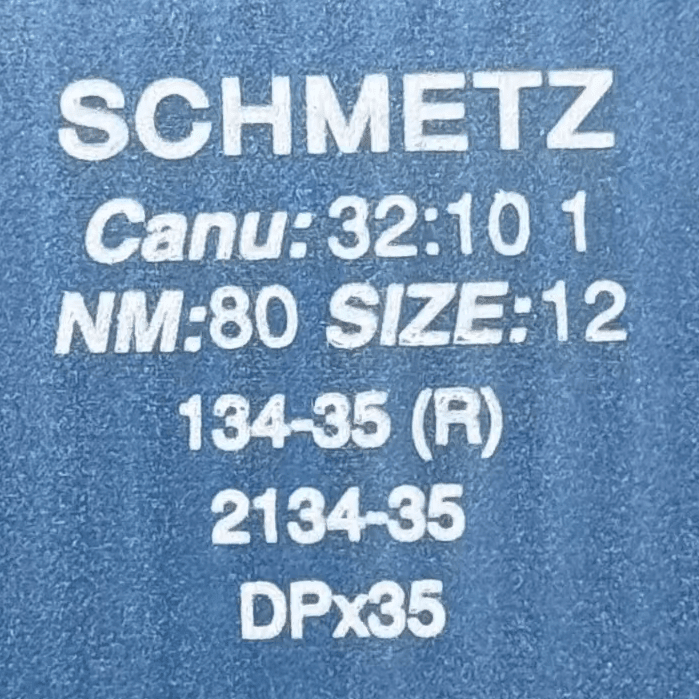 Abbildung der DPx35, 134-35 R – universelle SCHMETZ Industrienähmaschinennadeln, 10 Stück – online bei Šarlotes audumi erhältlich