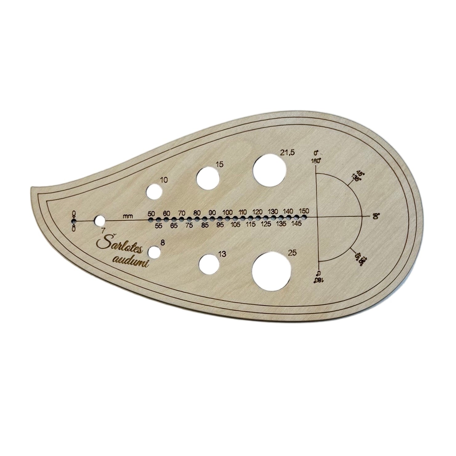 Attēls ar Drēbnieku lineāls | lekāls ar izliekumu A - 2 – pieejams Šarlotes audumi