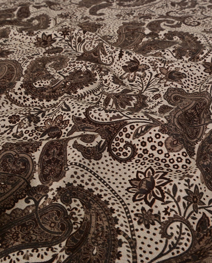 Baumwolljersey, Jersey-braunes elegantes Muster