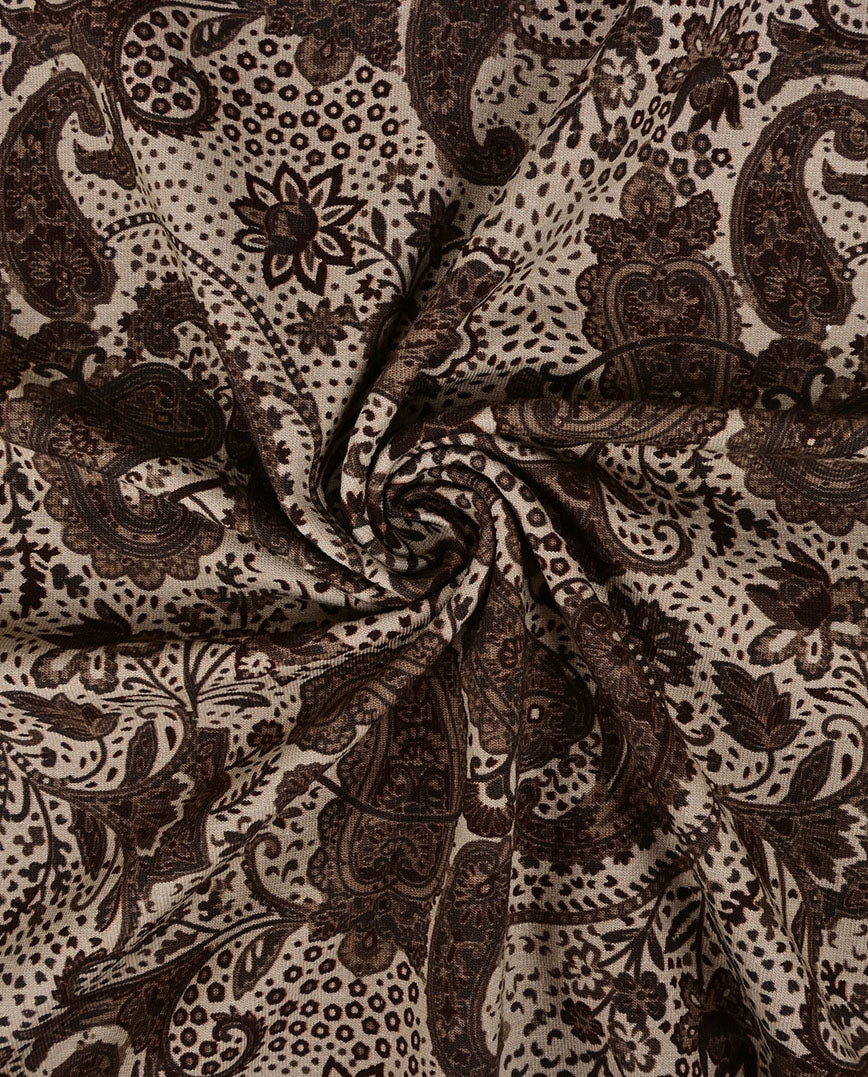 Baumwolljersey, Jersey-braunes elegantes Muster