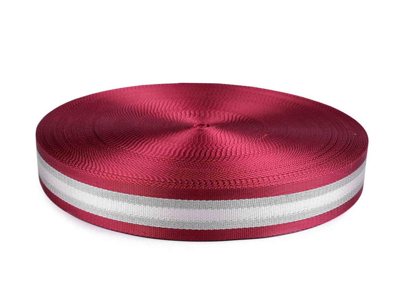 Ruban polyester double face avec lurex 40 mm – disponible chez Šarlotes audumi