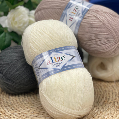Fil à tricoter Alize LANAGOLD 800 - 730 m 100 g