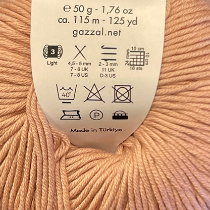 GAZZAL ORGANIC BABY COTTON yarn - 115m 50g