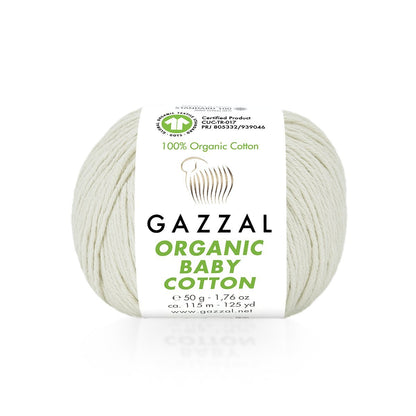 Yarn GAZZAL ORGANIC BABY COTTON - 115m 50g