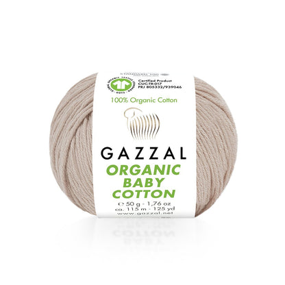 Yarn GAZZAL ORGANIC BABY COTTON - 115m 50g