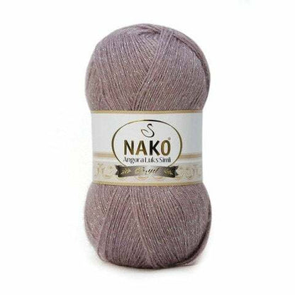NAKO ANGORA LUX SIMLI yarn with shimmer - 550m 100g
