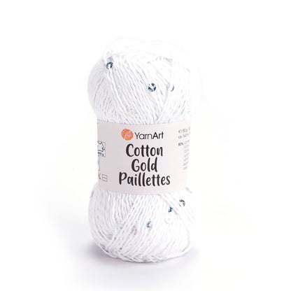 Image avec le fil YarnArt Cotton Gold Paillettes à paillettes - 50g / 140m – disponible chez Šarlotes audumi