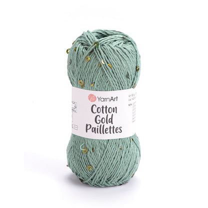 Fil YarnArt Cotton Gold Paillettes à paillettes - 50g / 140m – disponible chez Šarlotes audumi