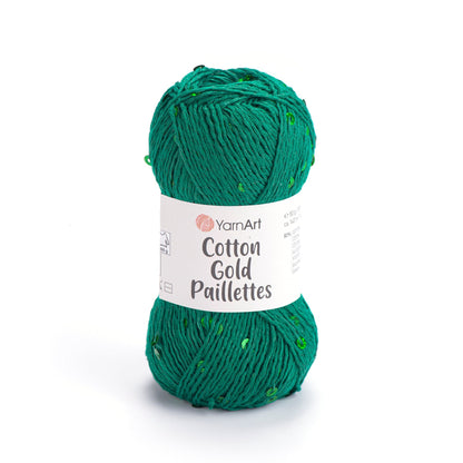 alt
Image du fil YarnArt Cotton Gold Paillettes avec paillettes - 50g / 140m – disponible chez Šarlotes audumi
