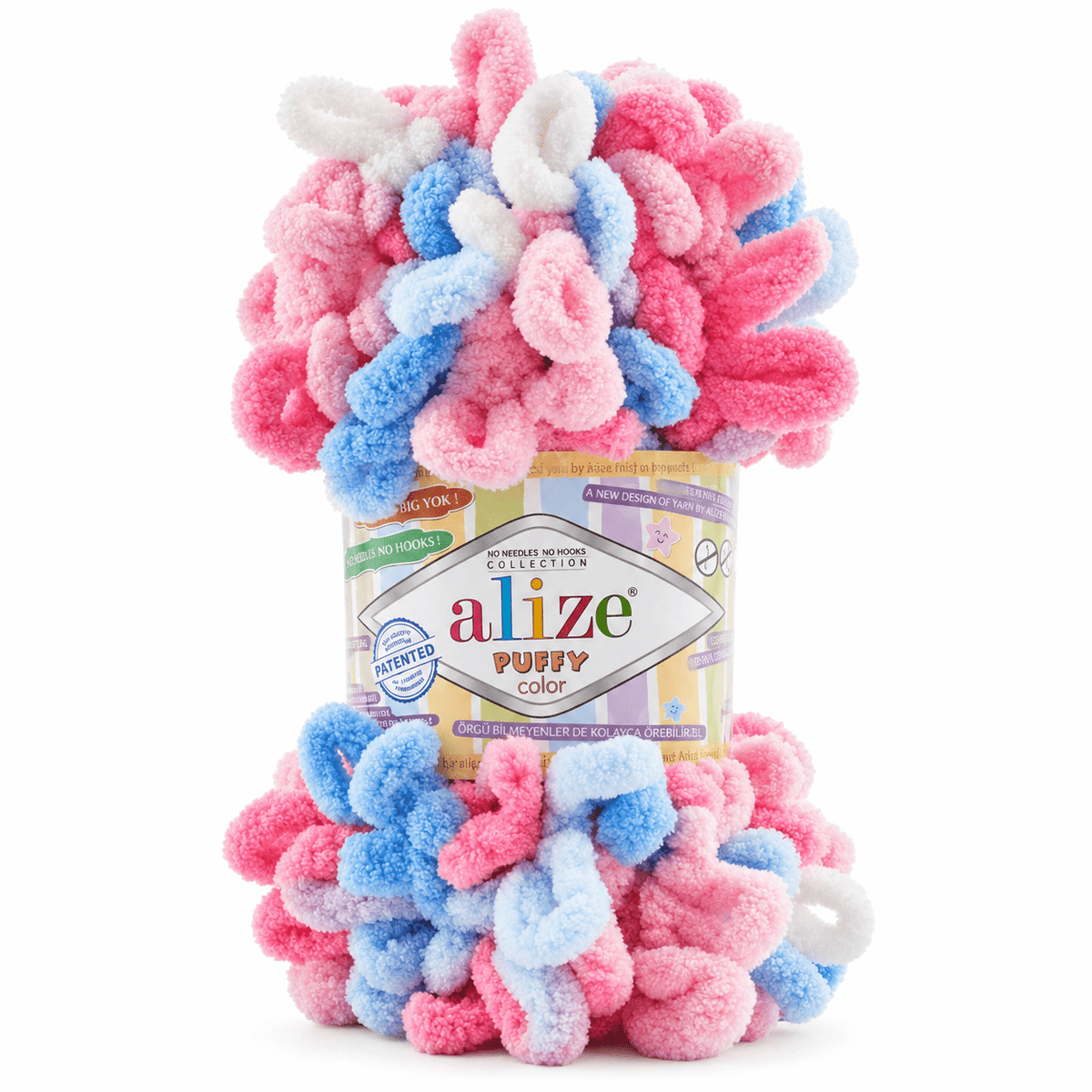 Bild mit Alize Puffy-Garn – 100g / 9m – online erhältlich bei Šarlotes audumi
