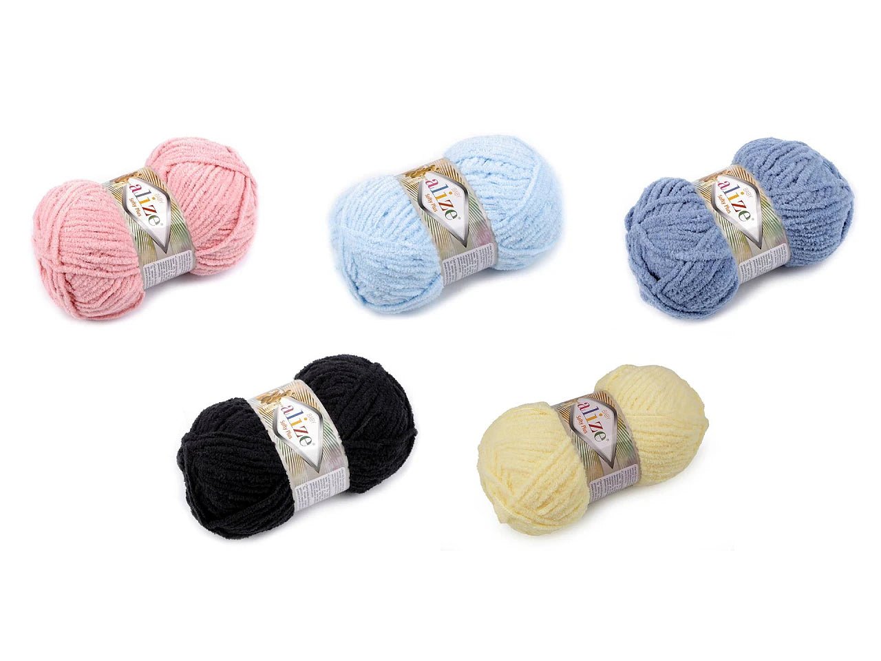 Attēls ar Dzijas Alize Softy Plus 100g / 120m – pieejams Šarlotes audumi