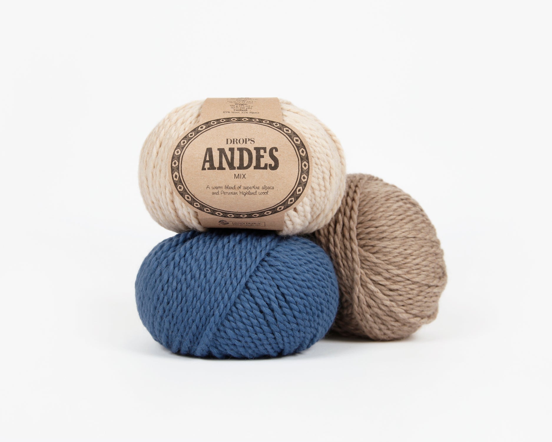 Attēls ar Dzijas DROPS Andes - 100 g / 90 m – pieejams Šarlotes audumi