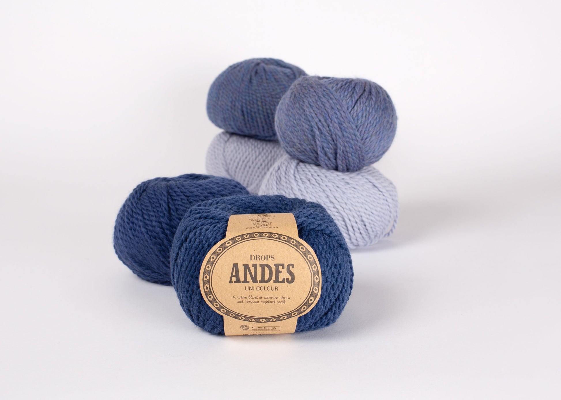 Attēls ar Dzijas DROPS Andes - 100 g / 90 m – pieejams Šarlotes audumi