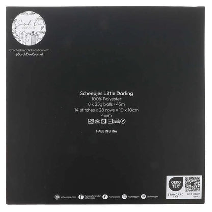 Image du kit de fils Scheepjes Little Darling, lot de couleurs 8×25 g – Farm Friends 24665 – disponible chez Šarlotes audumi
