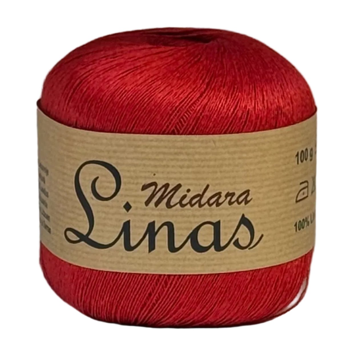 Image de fils de laine et de lin Midara Linas – 100 g/ 600 m – disponible chez Šarlotes audumi