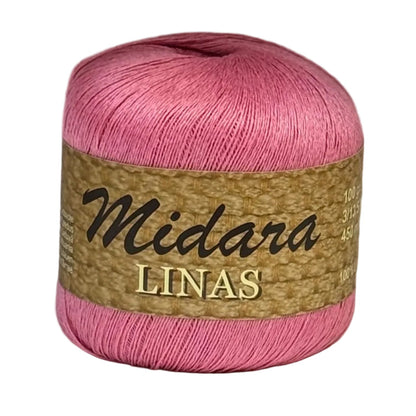 Image de fils de lin Midara Linas – 100 g/600 m – disponible chez Šarlotes audumi