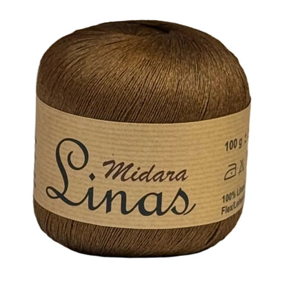 Image de fils de lin Midara Linas – 100 g/ 600 m – disponible chez Šarlotes audumi