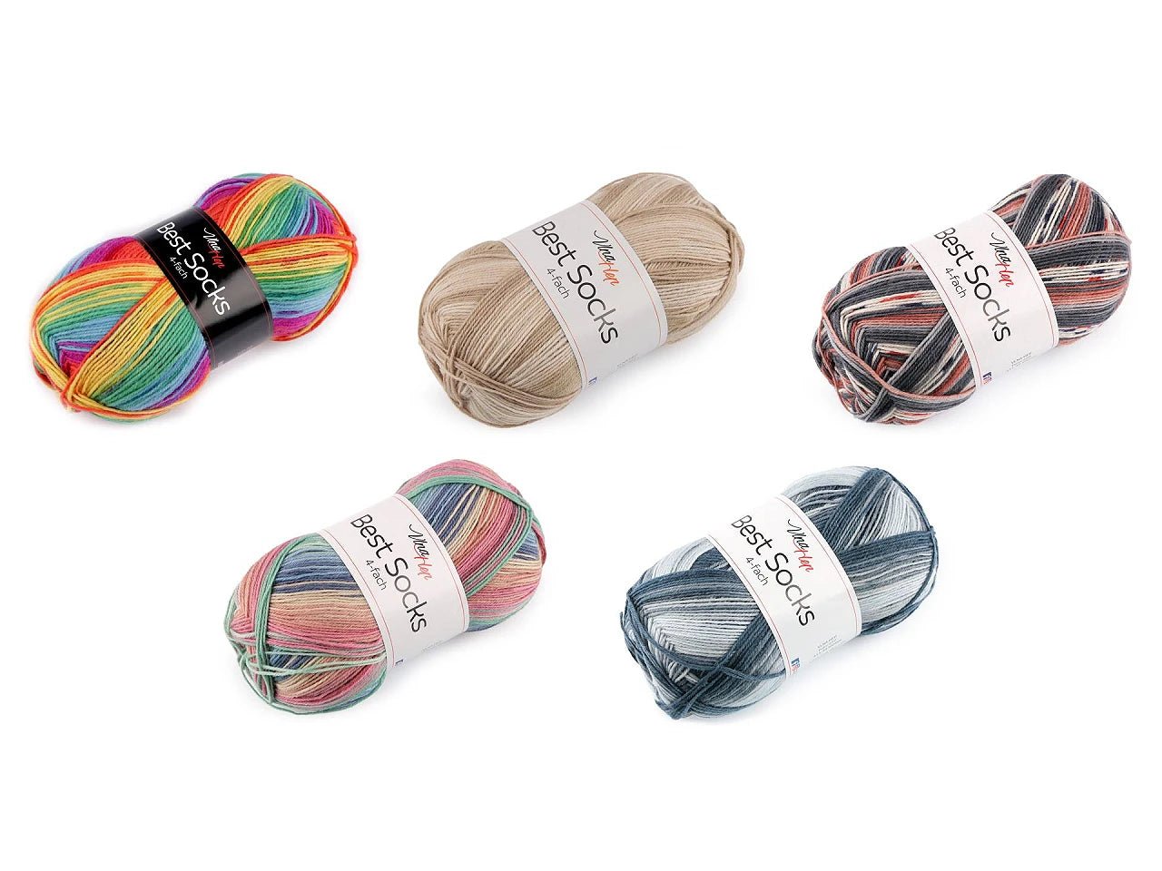 Attēls ar Dzijas Vlna Hep Best Socks - 100g / 420m – pieejams Šarlotes audumi