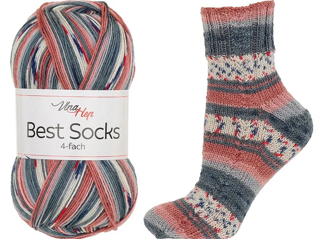 Attēls ar Dzijas Vlna Hep Best Socks - 100g / 420m – pieejams Šarlotes audumi