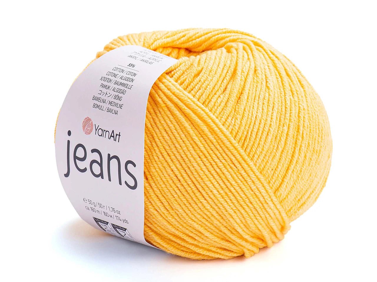 Attēls ar Dzijas YarnArt Jeans - 50g / 160m – pieejams Šarlotes audumi