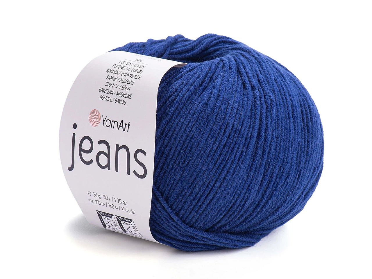 Attēls ar Dzijas YarnArt Jeans - 50g / 160m – pieejams Šarlotes audumi