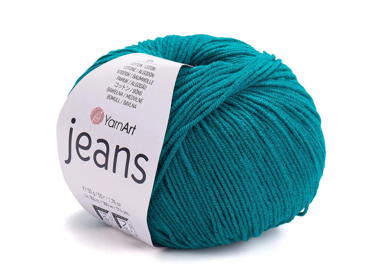 Attēls ar Dzijas YarnArt Jeans - 50g / 160m – pieejams Šarlotes audumi