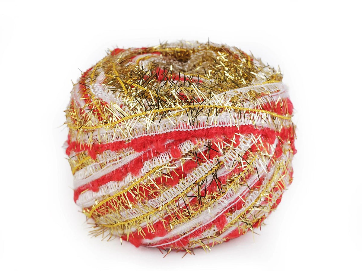 Bild mit Dzijas Weihnachtsgarn Alfie 50 g / 30 m – online erhältlich bei Šarlotes audumi