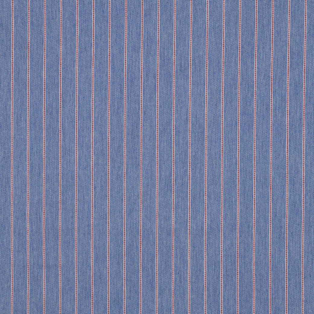 Image de tissu denim à rayures 190 g/m² – disponible chez Šarlotes audumi