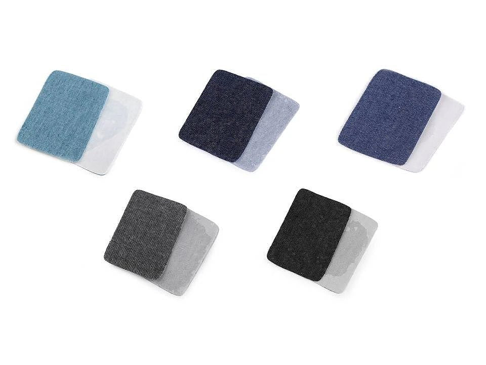 Patch en jean à repasser 5,3 × 7,9 cm, lot de 2 pièces – disponible en ligne chez Tissus de Charlotte