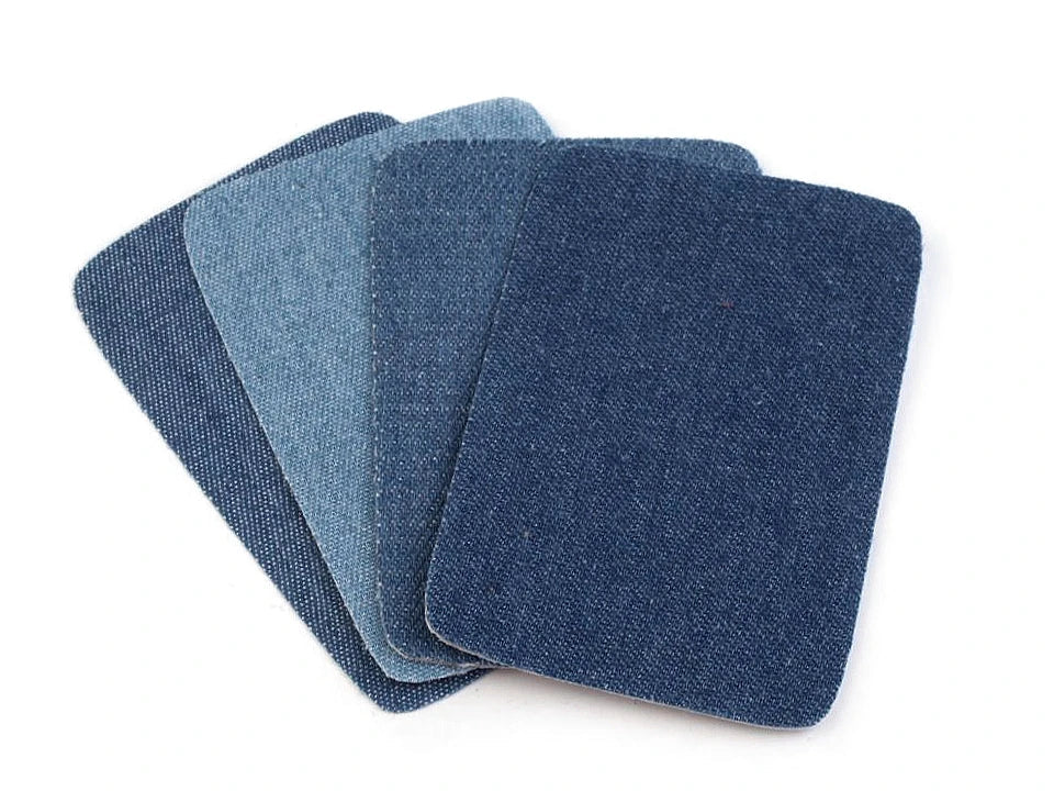 Patch thermocollant en jean 5,3 × 7,9 cm, lot de 2 pièces – disponible en ligne chez Tissus de Charlotte
