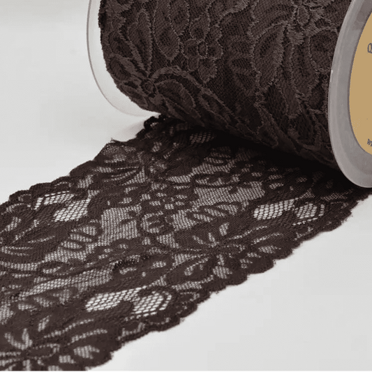 Attēls ar Elastīgā mežģīne 15 cm - šoko – pieejams Šarlotes audumi