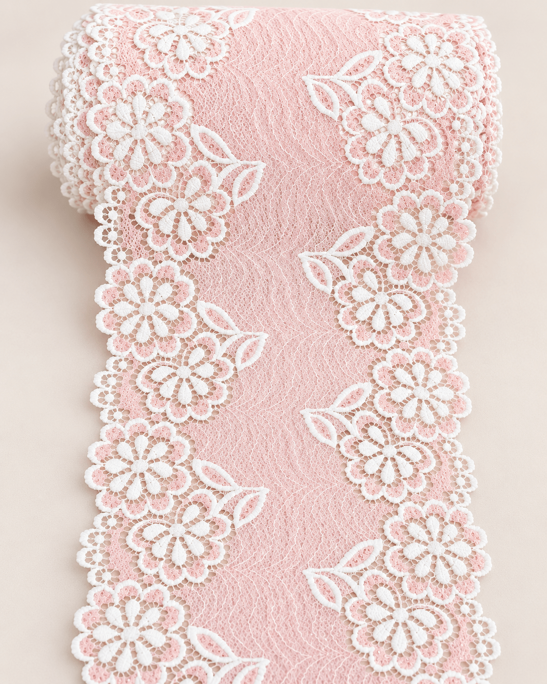 Image de dentelle élastique 17 cm-orchidée rose – disponible en ligne chez Šarlotes audumi