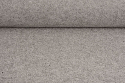 Tissu de feutre en rouleaux, doux, 1 mm - gris 220 g/m²