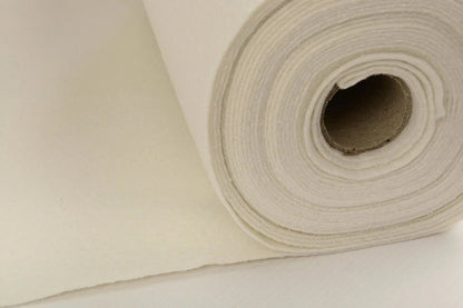 Felt fabric in rolls, soft, 1 mm - vanilla 220 g/m²