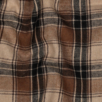 Image de flanelle à carreaux marron – disponible en ligne chez Šarlotes audumi