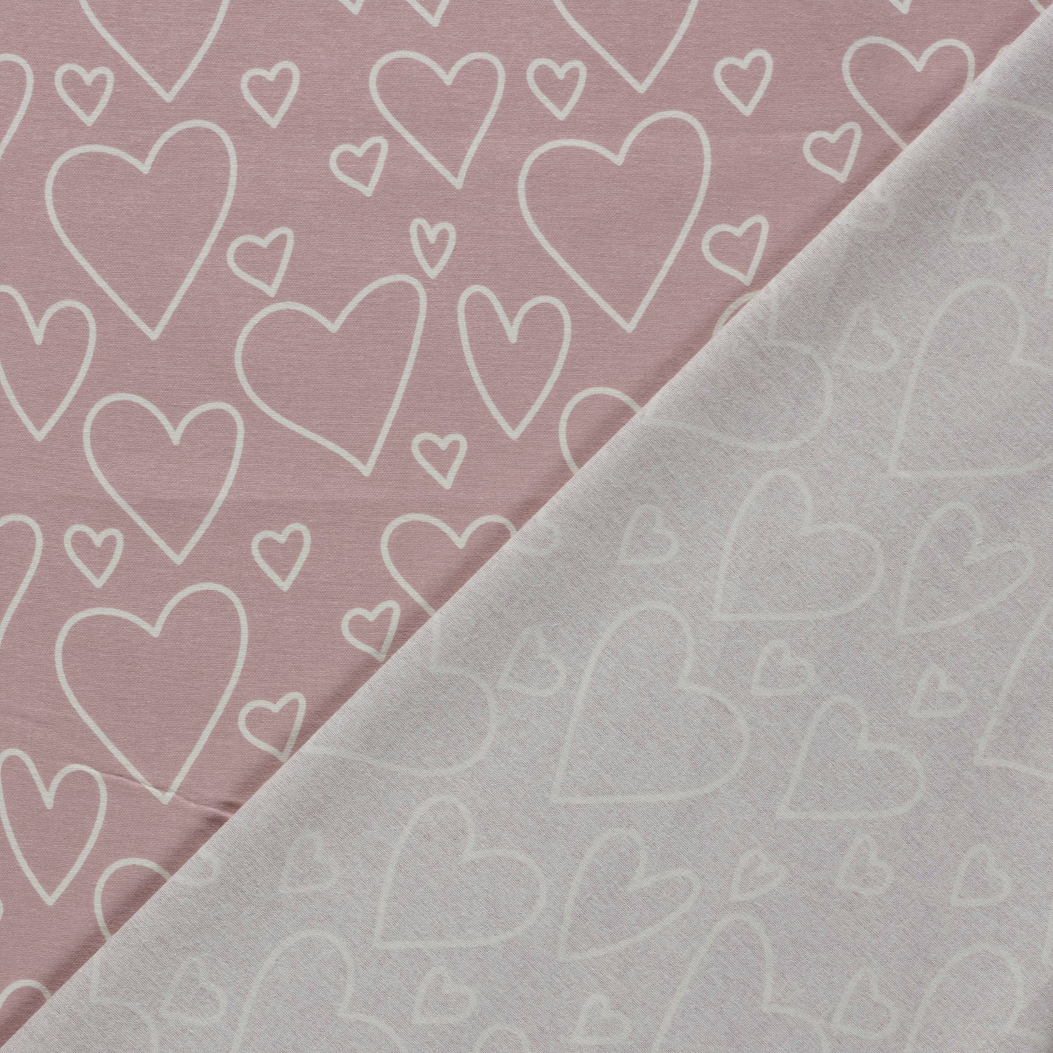 Attēls ar Flanelis - sirdis 165 g/m² – pieejams Šarlotes audumi