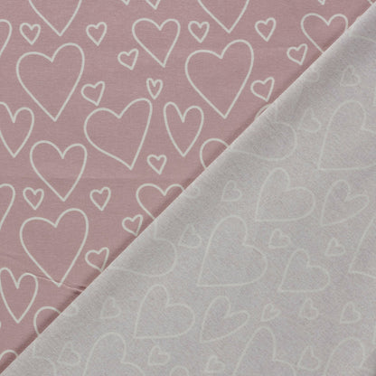 Attēls ar Flanelis - sirdis 165 g/m² – pieejams Šarlotes audumi