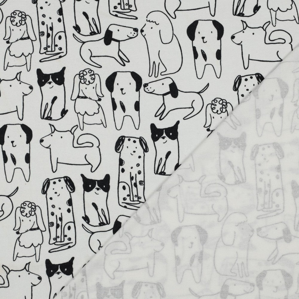 Attēls ar Flanelis - suņi 165 g/m² – pieejams Šarlotes audumi