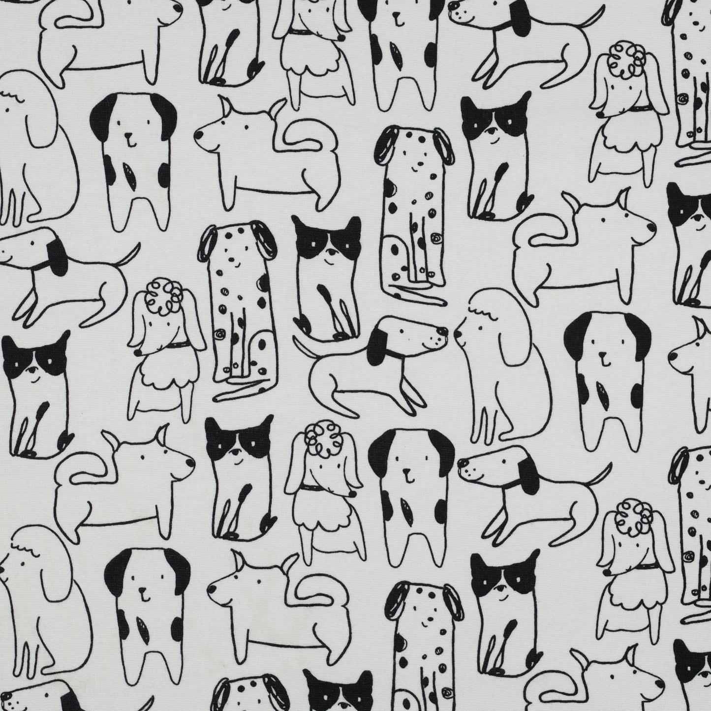 Attēls ar Flanelis - suņi 165 g/m² – pieejams Šarlotes audumi