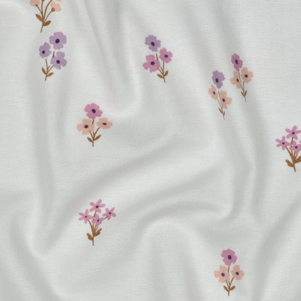 Attēls ar Flanelis - ziedi 165 g/m² – pieejams Šarlotes audumi