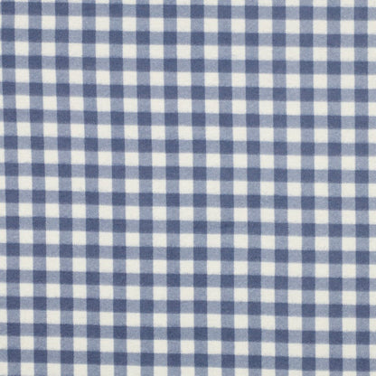 Attēls ar Flanelis - zils rūtains 165 g/m² – pieejams Šarlotes audumi