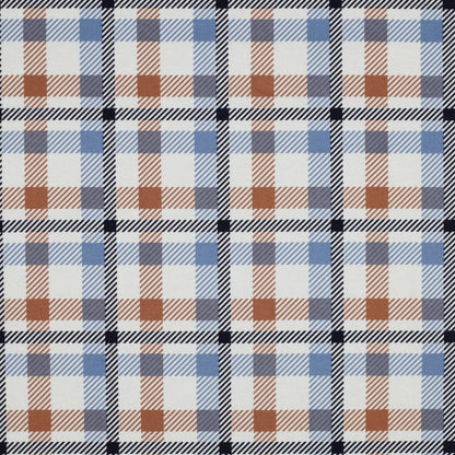 Flanelle - bleue à carreaux 165 g/m²