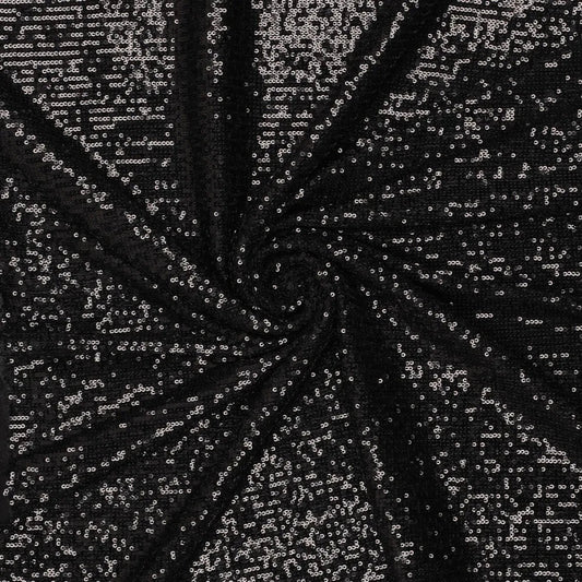 Attēls ar Fliteru audums - melns 285 g/m² – pieejams Šarlotes audumi